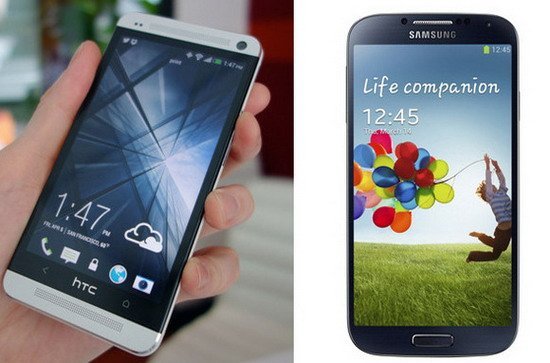HTC One和三星Galaxy S4