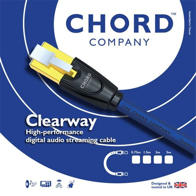 英国 Chord Company 推出全新 Clearway 网络线